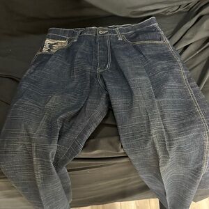 Dark Blue Denim Jeans-Y2K evolution 1972 jeans-size 34x34-#575